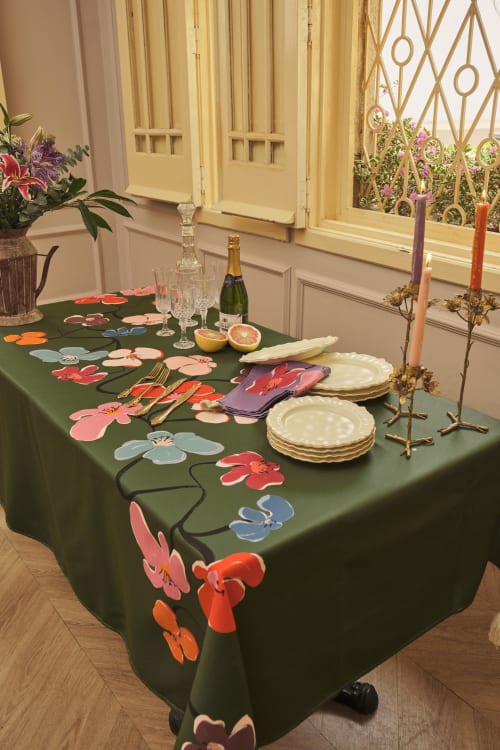 Blossom Tablecloth | Linens & Bedding by OSLÉ HOME DECOR