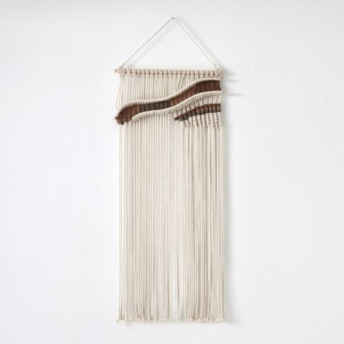 Long minimalistic wall hanging- Abstract Desertscape | Macrame Wall Hanging in Wall Hangings by YASHI DESIGNS by Bharti Trivedi