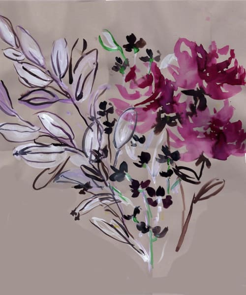 Purple Watercolor | Paintings by Colleen Sandland Beatnik