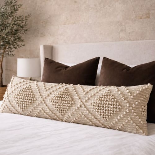 Verona Lumbar Pillow Cover - 12x40” | Pillows by Busa Designs