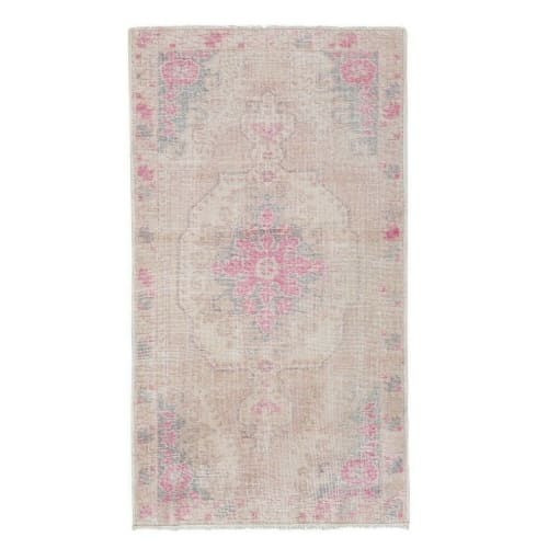 Decorative Soft Colors Rug, Overdyed Flat Weave Handmade Rug | Rugs by Vintage Pillows Store