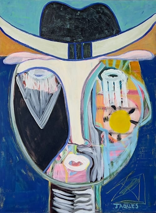 Dakota | Aleea Jaques Original Abstract Portrait Painting