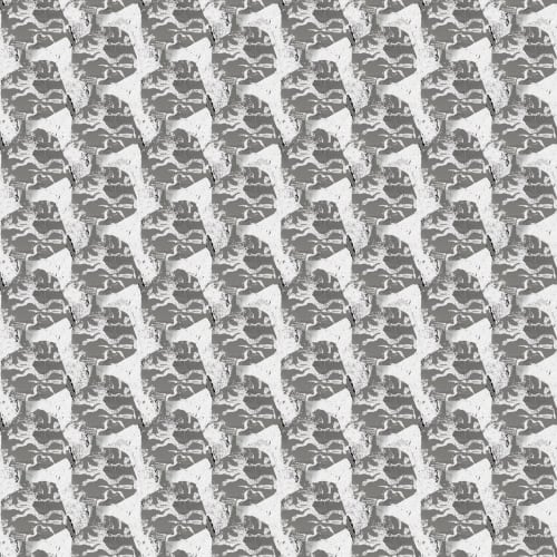 Society Islands, Steel | Fabric in Linens & Bedding by Philomela Textiles & Wallpaper