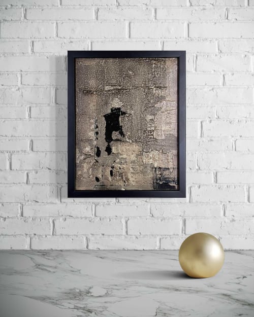 Aditya 2 - Basalt No. 2 - Original mixed-media abstract | Wall Hangings by Arsallan S