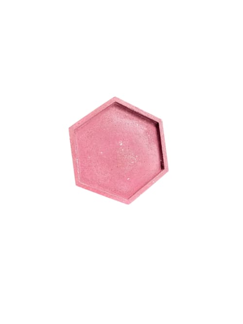 Volcanic Hex Tray | Decorative Tray in Decorative Objects by RAW & UNIQ