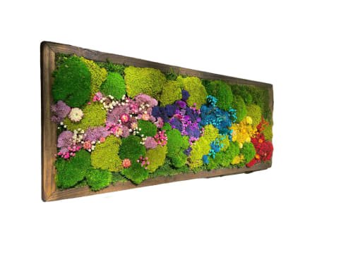 Living Moss Wall Art Dried Flower Bouquet - Wedding Flower | Plants & Landscape by Sarah Montgomery