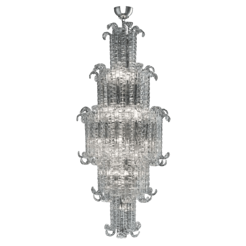 Alan Mizrahi IQ3414 Crystal Tiered | Chandeliers by Alan Mizrahi Lighting Design