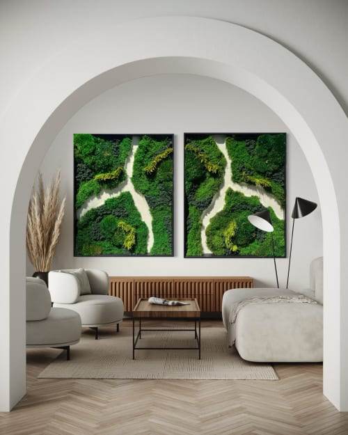 Whisper Meadows Moss Art By Moss Art Installations | Decorative Frame in Decorative Objects by Moss Art Installations