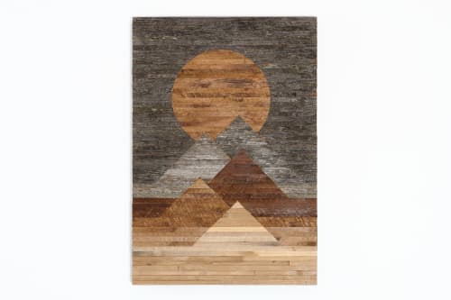 Blood Moon 22"x32" Landscape wood wall art | Wall Hangings by Craig Forget