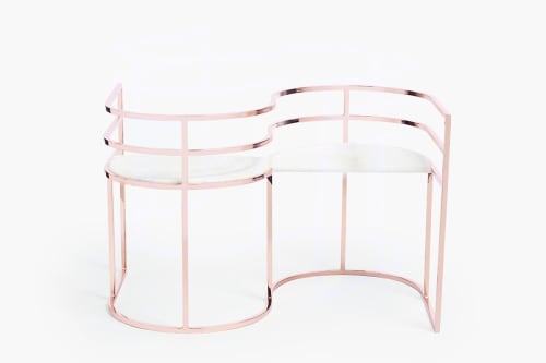 Tete Duo Loveseat | Accent Chair in Chairs by Zander Lee