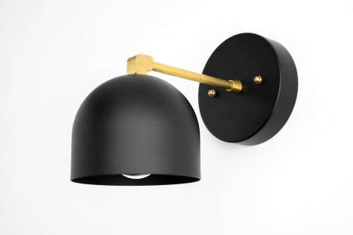 Black Dome Sconce - Multiple Variations - Model No. 8704 | Sconces by Peared Creation