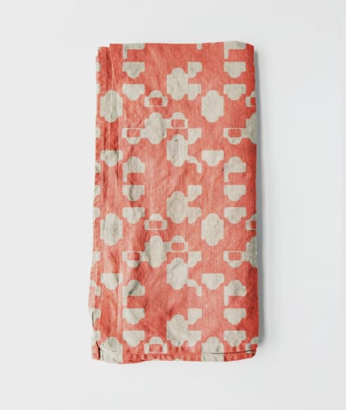 100% Linen Tea Towel - Tomato | Linens & Bedding by S W E V E N