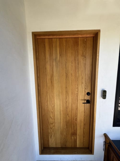 Oak Front Door | Furniture by Simon Silver Designs