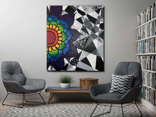 Geometry Mandala | Mixed Media in Paintings by Daniela SV Art