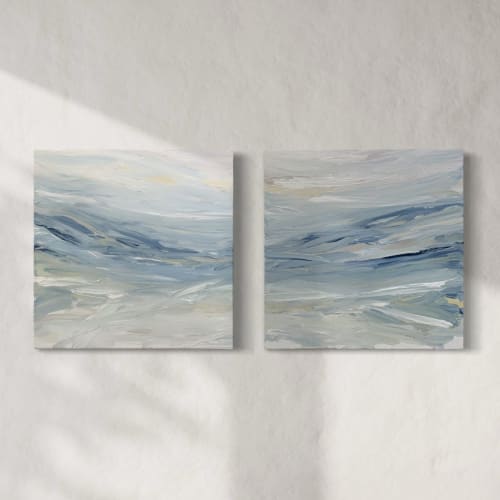 Positano I & II | Oil And Acrylic Painting in Paintings by Sorelle Gallery