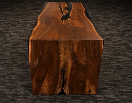 Waterfall Edge Counter Height Table | Conference Table in Tables by Pelican State Woodworks