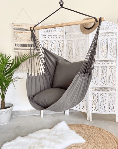 Classic Gray Hammock Chair Swing | CLASSIC GRAY | Chairs by Limbo Imports Hammocks