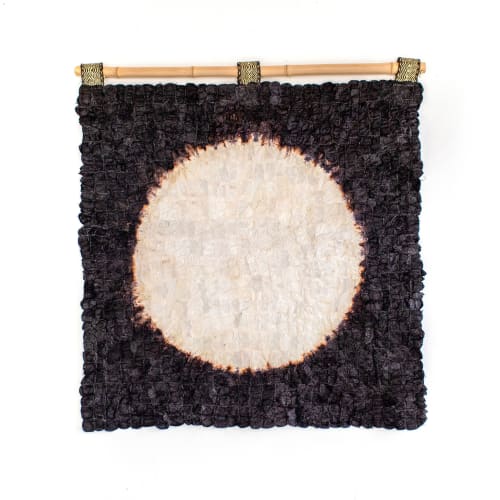 Madagascar Silk Harvest Moon Wall Hanging | Tapestry in Wall Hangings by Tanana Madagascar