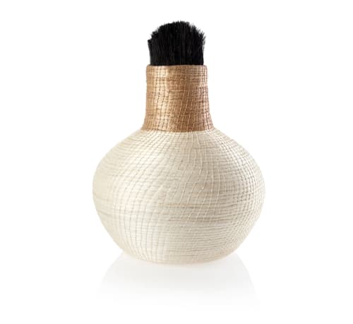 colorblock ostrich vase cream + flax | Vases & Vessels by Charlie Sprout