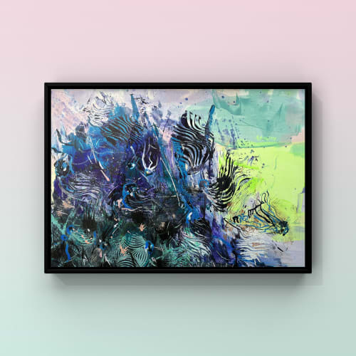 “Ocean sky” | Mixed Media in Paintings by Kate Kabissky