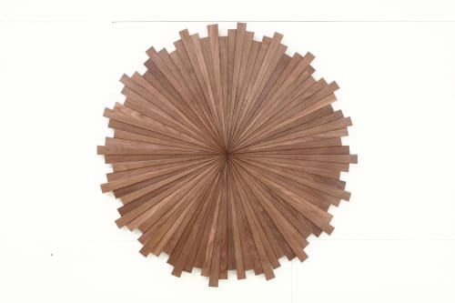 Starburst Black Walnut: wood wall art | Wall Sculpture in Wall Hangings by Craig Forget