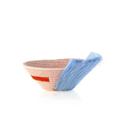 plume mini basket blush | Tableware by Charlie Sprout