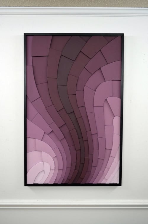 Blackberry Curve | Wall Hangings by StainsAndGrains