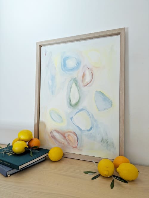 MEMORIES #2, Original Framed Painting | 18" x 20" | Paintings by Damaris Kovach