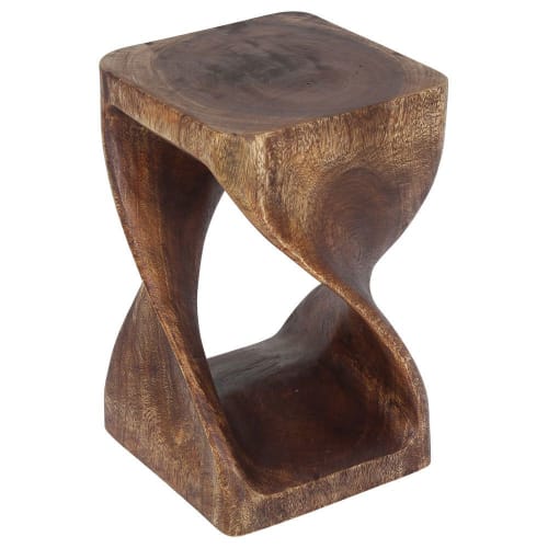 Haussmann® Original Wood Twist Stool 10 X 10 X 16 In | Chairs by Haussmann®