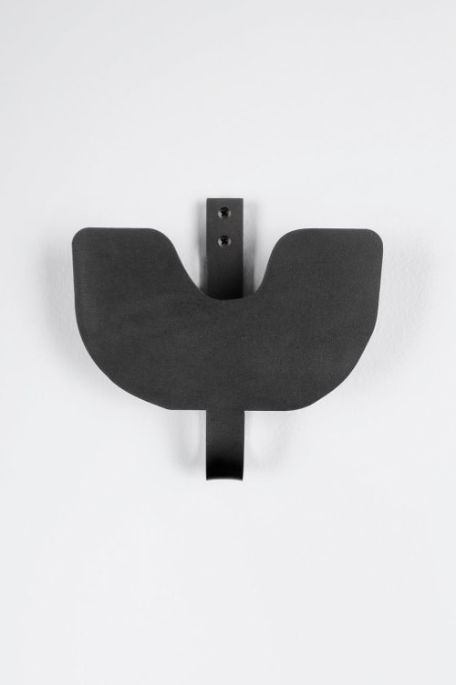 ABRA - Aged Black | Wall Hook | Wall Hangings by Upton