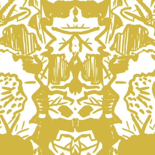 Indian Floral (XL), Peetambar | Fabric in Linens & Bedding by Philomela Textiles & Wallpaper