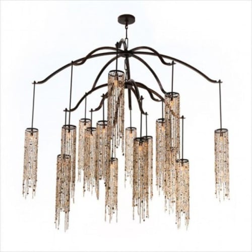 Alan Mizrahi QZLC28L Polvo Two Tier | Pendants by Alan Mizrahi Lighting Design