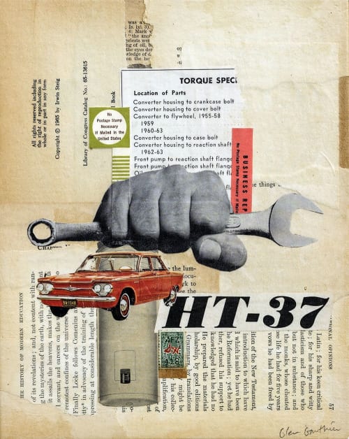 Ht-37 | Collage in Paintings by Glen Gauthier