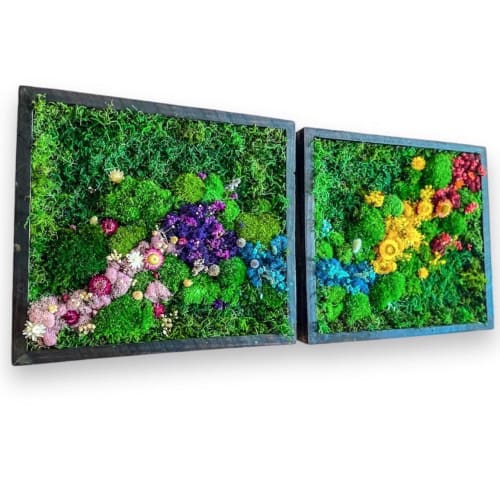 Wall Art Decor Moss Plants Dried Flower Art, Indoor Green | Living Wall in Plants & Landscape by Sarah Montgomery