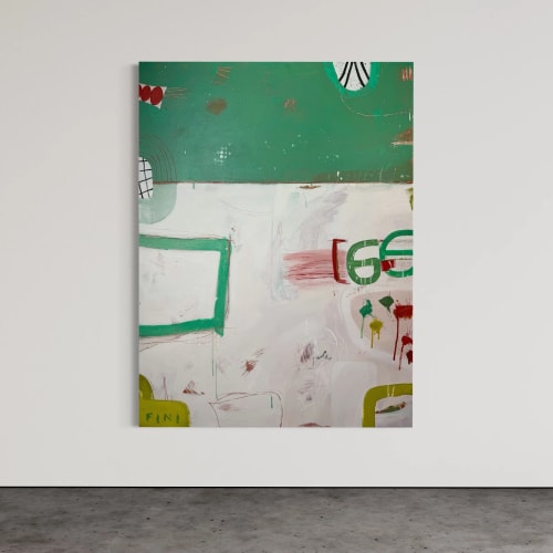Mr Green | Oil And Acrylic Painting in Paintings by Sarah Finucane