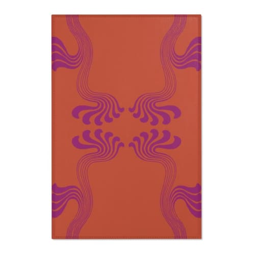 Art Nouveau Paisley no.7 Area Rug | Rugs by Odd Duck Press