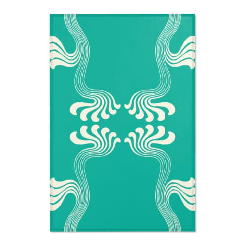 Art Nouveau Paisley no.4 Area Rug | Rugs by Odd Duck Press