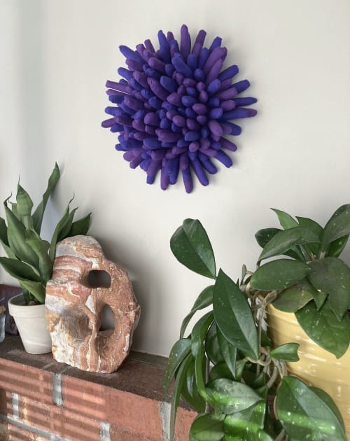 Amethyst Petit Blossom | Wall Sculpture in Wall Hangings by Sienna Martz