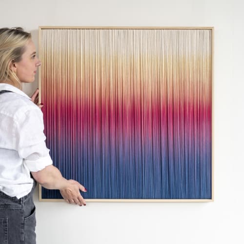 'SUNBURST' // RE-FRAMED Collection | Wall Hangings by Rianne Aarts / Teddy and Wool Studio