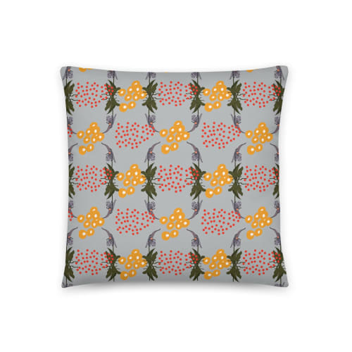 Orchid no.4 Throw Pillow | Pillows by Odd Duck Press