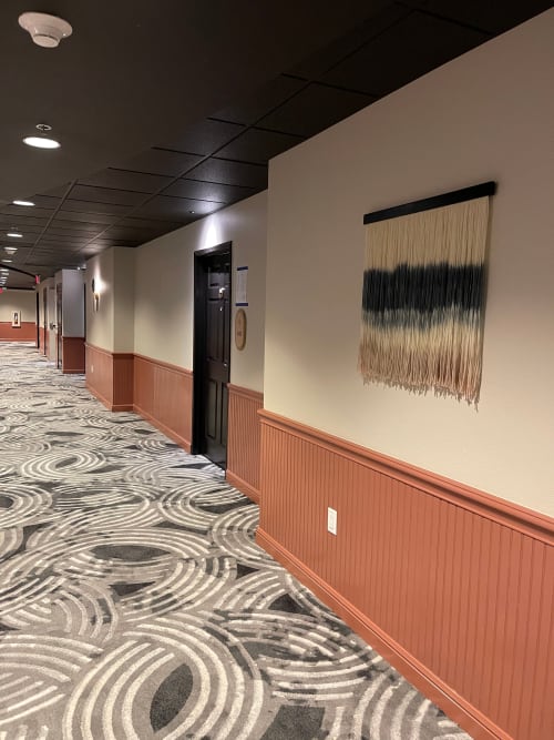 Custom Order Dip Dye Wall Hanging | Wall Sculpture in Wall Hangings by Mpwovenn Fiber Art by Mindy Pantuso | Hotel Indigo Houston at the Galleria, an IHG Hotel in Houston