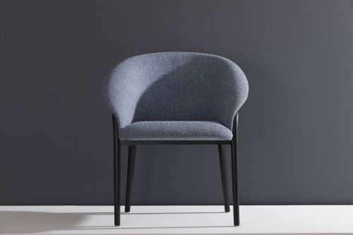 CC3. Ebonized, Blue TextileCc3. Ebonized, Blue Textile | Chairs by SIMONINI