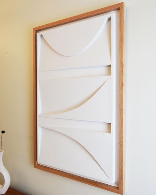No. 08 Plaster Wall Relief | Wall Sculpture in Wall Hangings by Joseph Aurelius