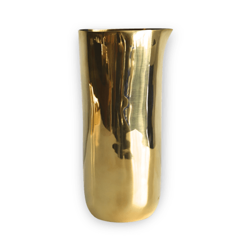 Sculpt Carafe In Brass | Vessels & Containers by Tina Frey