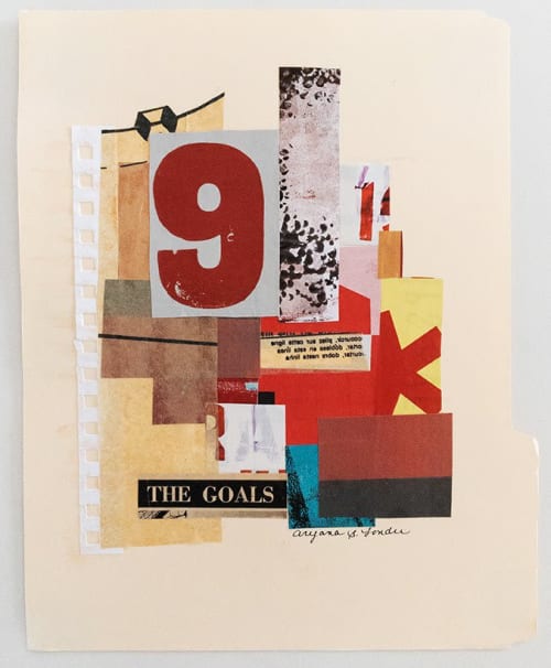 "Around the Corner" | Collage in Paintings by Aryana B. Londir