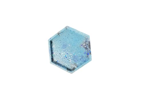 Sky Grid Hex Tray | Decorative Tray in Decorative Objects by RAW & UNIQ