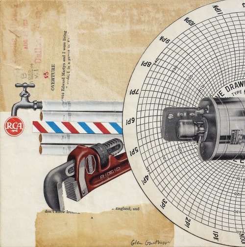 Ridgid | Collage in Paintings by Glen Gauthier