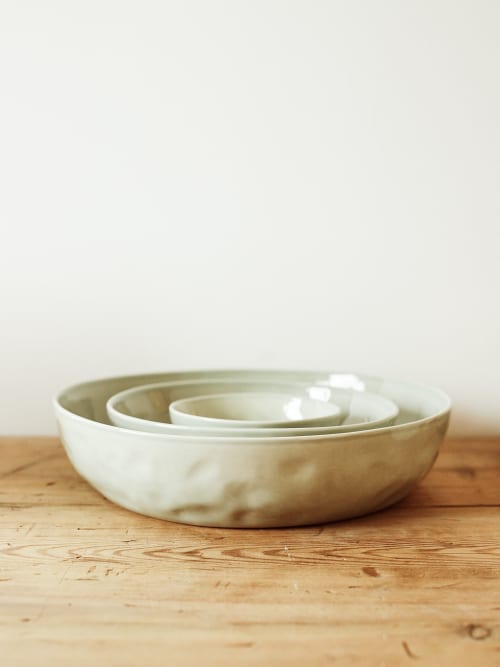 Serving Bowl Set in Seaglass | Serveware by Barton Croft