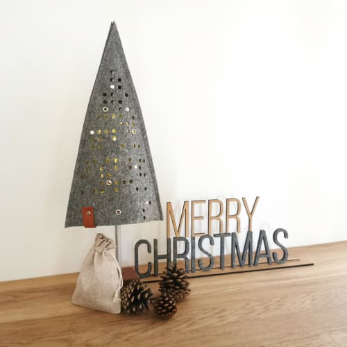 Felt decoration "Mini Christmas Tree", 1 pc. | Art & Wall Decor by DecoMundo Home