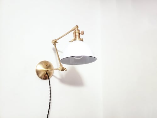 Plug in Adjustable Wall Sconce - Industrial Decor Lighting | Sconces by Retro Steam Works